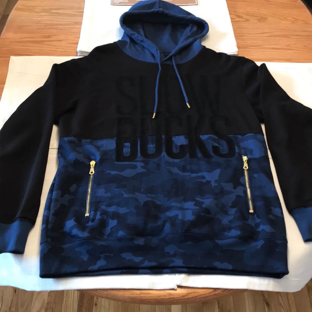 Slowbucks black and blue hoodie